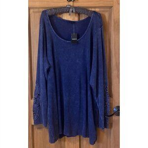 TORRID LONG SLEEVE CROCHET TOP SHIRT BLOUSE SWEATSHIRT NEW